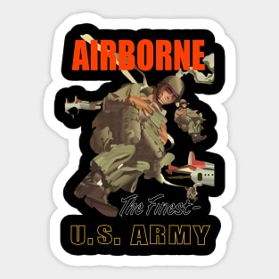 Airborne Poster wo Backgrnd Sticker